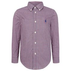 Рубашка Ralph Lauren размер 116, синий/красный