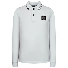 Поло Stone Island размер 152, белый