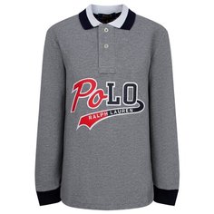 Поло Ralph Lauren размер 128, серый