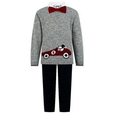 Комплект одежды Aletta размер 104, серый/синий/белый/бордовый