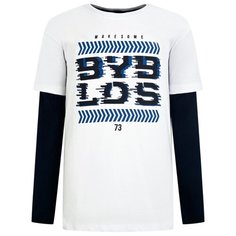 Лонгслив Byblos размер 128, белый/синий