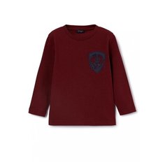 Лонгслив Il Gufo размер 92, бордовый/темно-синий