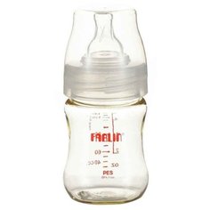 Farlin Бутылочка для кормления из полиэфирсульфона с широким горлышком 140 мл с рождения, белый