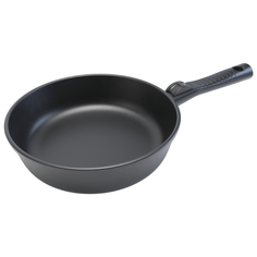 Сковорода НЕВА МЕТАЛЛ ПОСУДА Ферра индукция 59024 24 см, съемная ручка, черный