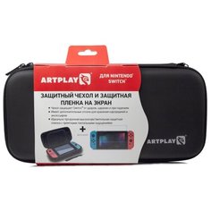 Artplays Чехол и защитная плёнка для консоли Nintendo Switch (ACSWT29) черный