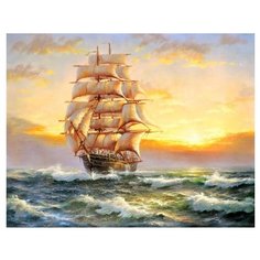 Paintboy Картина по номерам "Парусный корабль" 40х50 см (GX21127)