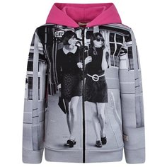 Толстовка N° 21 размер 174, серый/розовый