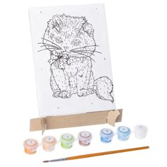 BONDIBON Картина по номерам "Котенок" 17x12 см (ВВ1315)