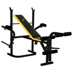 Комплект DFC скамья и стойка D002 желтый/черный