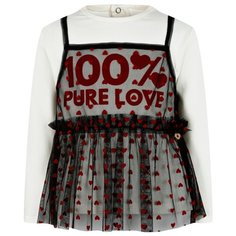 Лонгслив Byblos размер 98, кремовый/черный