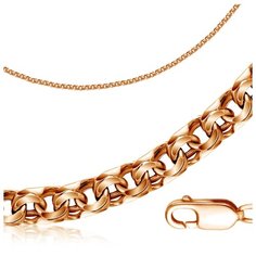 Бронницкий Ювелир Цепь из золота плетения Бисмарк 120506600, 50 см, 15.47 г