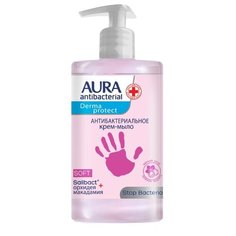 Крем-мыло Aura Derma Protect Антибактериальное Орхидея и Макадамия, 450 мл