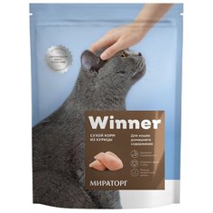 Корм для кошек Winner для живущих в помещении, с курицей 400 г