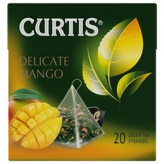 Чай зеленый Curtis Delicate Mango в пирамидках, 67 г, 20 шт.