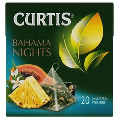 Чай зеленый Curtis Bahama Nights в пирамидках, 67 г, 20 шт.