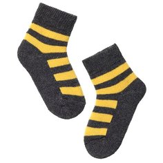 Носки Conte-kids Sof-tiki размер 8, темно-серый/желтый