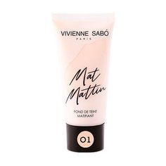 Vivienne Sabo Тональный крем Mat Mattin, 25 мл, оттенок: 01 Светло-бежевый