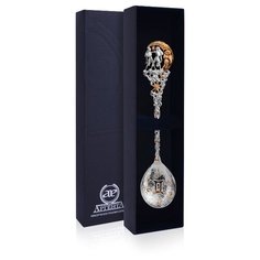 АргентА Ложка "Зодиак-Близнец" с позолотой