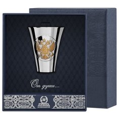 АргентА Стопка "Герб" с позолотой