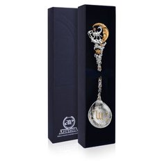 АргентА Ложка "Зодиак-Скорпион" с позолотой