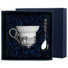 АргентА Набор чашка чайная "Зимние узоры"+ ложка (2 предмета)
