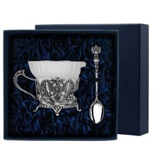 АргентА Набор чашка чайная "Герб" + ложка "Герб" (2 предмета)