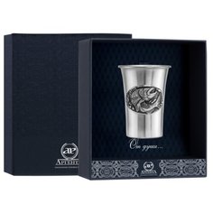 АргентА Стопка "Судак" с черн. + футляр