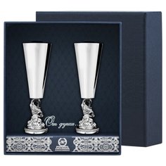 АргентА Набор рюмок "Золотая рыбка" (2 предмета)