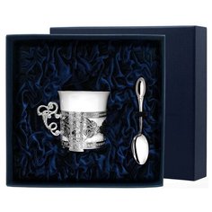 АргентА Набор чашка кофейная "Август-Октавиан" + ложка (2 предмета)