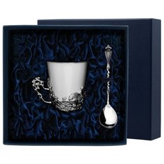 АргентА Набор чашка чайная "Куница"+ ложка (2 предмета)