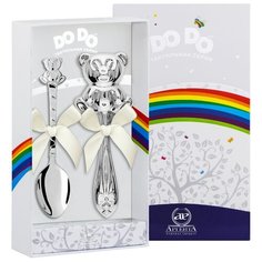 АргентА Набор для малышей DODO "Медведь" (ложка Медведь + погремушка Медвежонок)