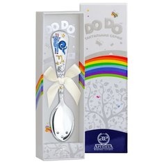 АргентА Ложка детская "Зодиак-Козерог" с позолотой с эмалью