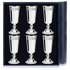 АргентА Набор рюмок "Джентльмен" с рисунком "Квадрат" (6 предметов)