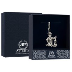 АргентА Брелок для ключей "Клоун" пр. 925 с чернью + футляр
