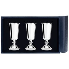 АргентА Набор рюмок "Джентльмен" (3 предмета)