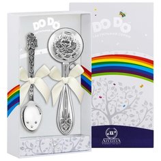 АргентА Набор д/малышей DODO "Ангел" (лож. Ангел с черн. + погр. Ангел) + футляр