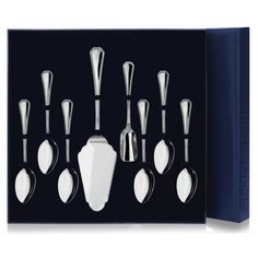 АргентА Набор чайный "Элегант" (8 предметов ложки чайные + совок для сахара + лопопатка для пирожного)