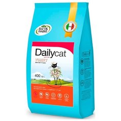 Корм для кошек DailyCat беззерновой, с индейкой 400 г