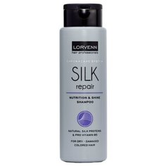 LORVENN Silk Repair шампунь с протеинами шелка для сухих, поврежденных, окрашенных волос 300 мл