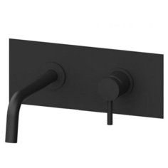 Смеситель для раковины (умывальника) Paffoni Light LIG101NO/M однорычажный встраиваемый черный