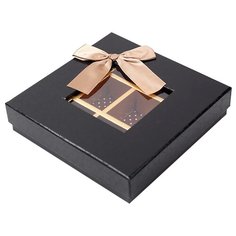 Коробка подарочная Yiwu Zhousima Crafts для конфет 17 х 3.5 х 17 см черный