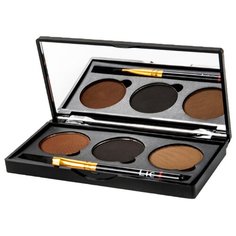 Lic Тени для бровей 3 рефилла Professional Eyebrow Set 03 mysterious forest