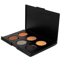 Lic Тени для бровей 6 реффилов Professional Eyebrow Set бежевый/коричневый/черный