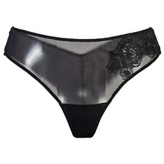 Luce del Sole Трусы бразилиана средней посадки, размер 50, черный