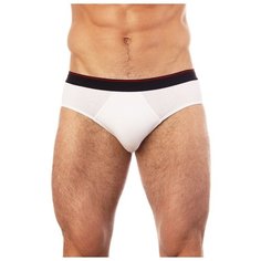 Uomo Fiero Трусы Слипы Sport с профилированным гульфиком, размер 50, белый