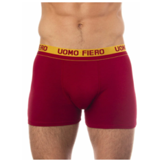 Uomo Fiero Трусы Боксеры 032FH с профилированным гульфиком, классическая посадка, размер 52, красный