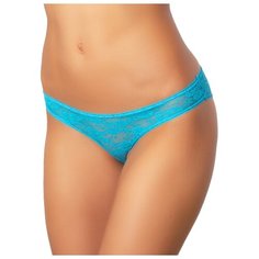Alla Buone Трусы слипы кружевные низкой посадки, размер 3(46), azzurro ultra