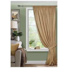 Комплект Kauffort Велюр на ленте 270 см, 1 шт песочный