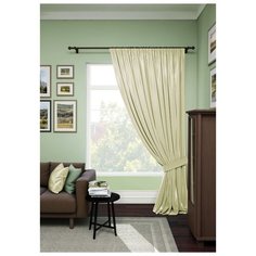 Комплект Kauffort Атлас на ленте 280 см, 1 шт. серо-бежевый