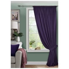 Комплект Kauffort Велюр на ленте 270 см, 1 шт фиолетовый